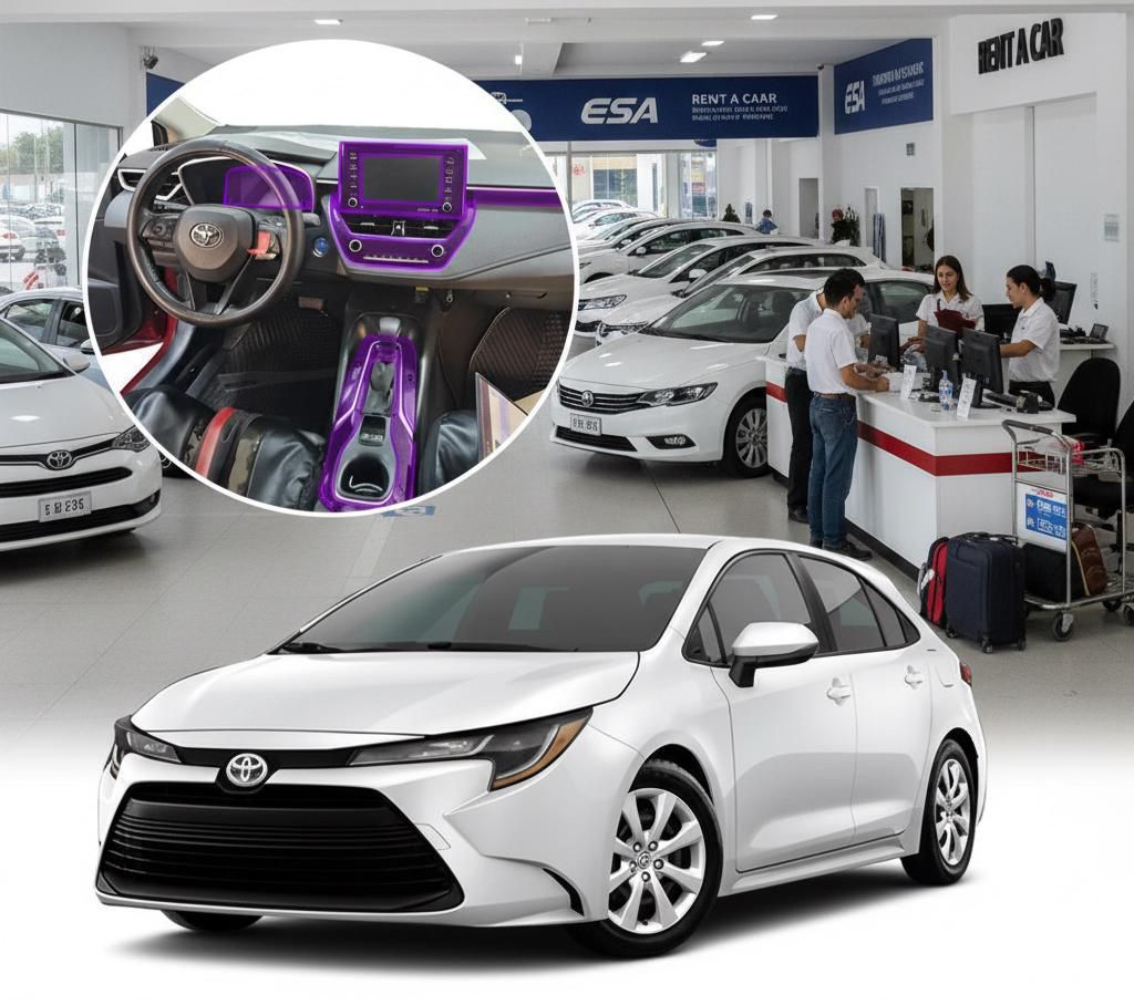 Toyota Corolla — Confiable, moderno y muy confortable. Auto de renta en Cuba con Rentacaresa.